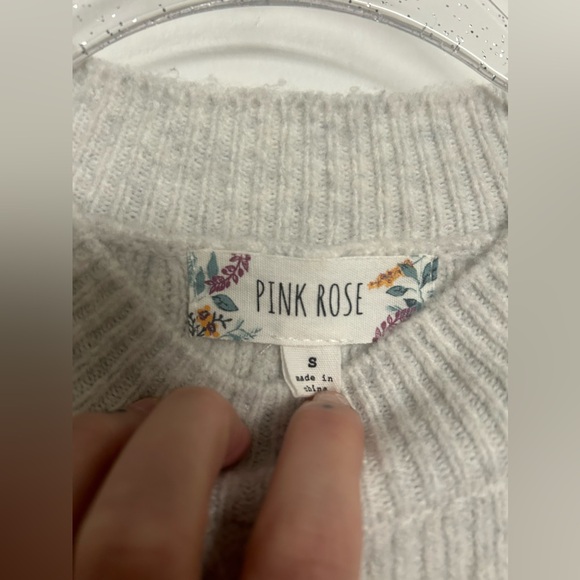 Pink Rose • Dolman Sleeve Sweater - Picture 2 of 4